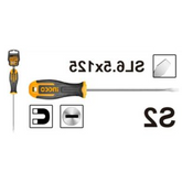 Truliving_Hand Tools & Hardware-Screwdriver & Screwdriver Set-Tools & Hardware-INGCO Slotted Screwdriver HS686125 | 1pcs screwdriver with 1pcs plastic hanger